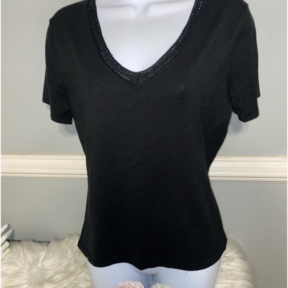 Talbots size medium black top